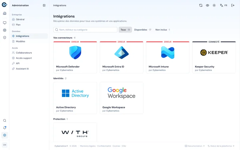 Connecter vos services
